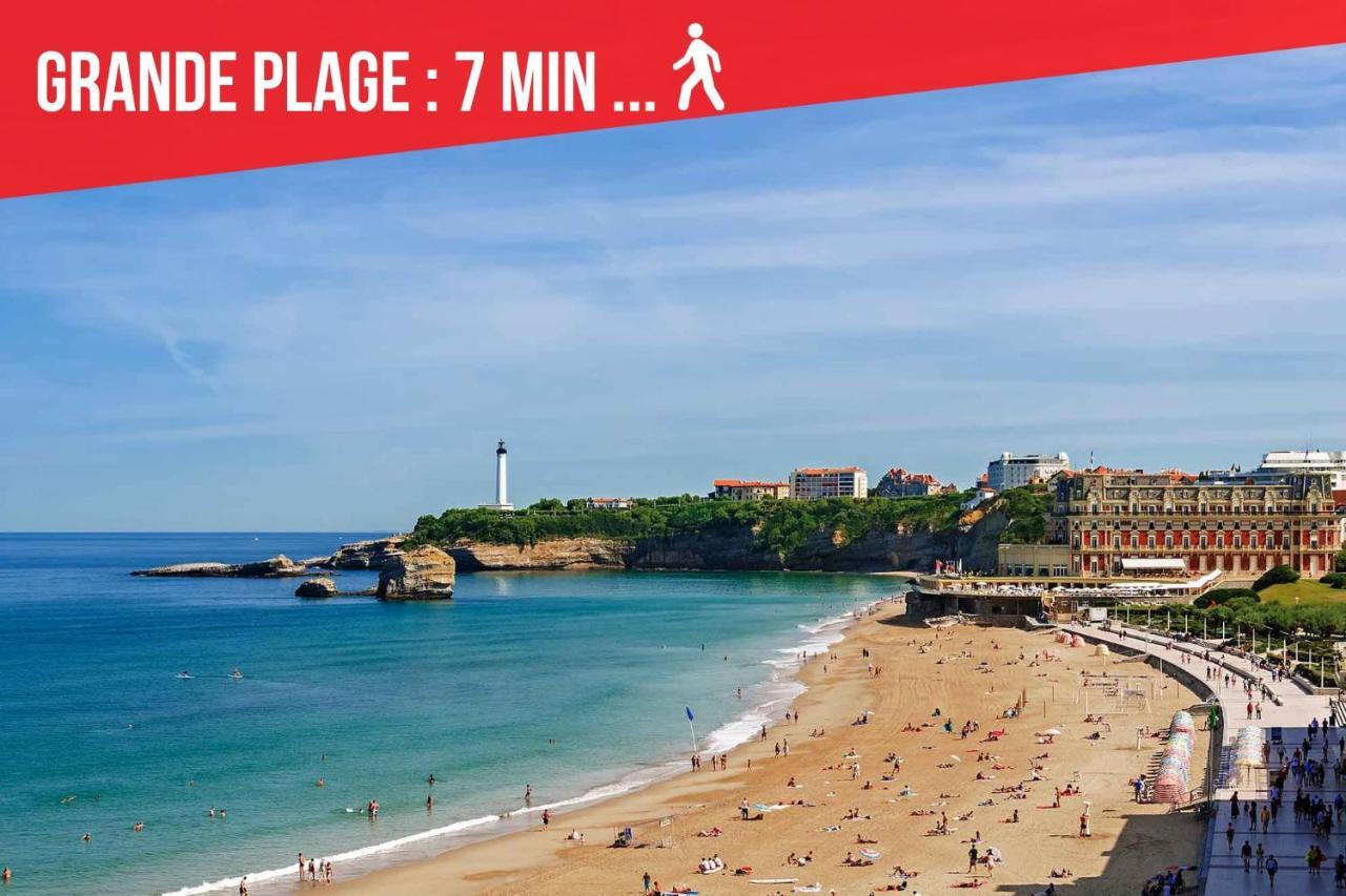 Appartement Belharra Cote des Basques par ascenseur à Biarritz Extérieur photo